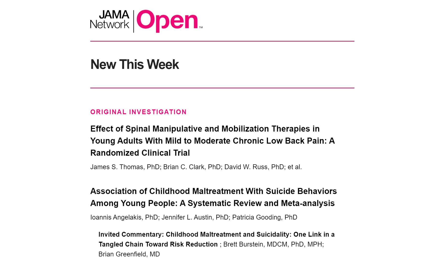 Shot of RELIEF Study